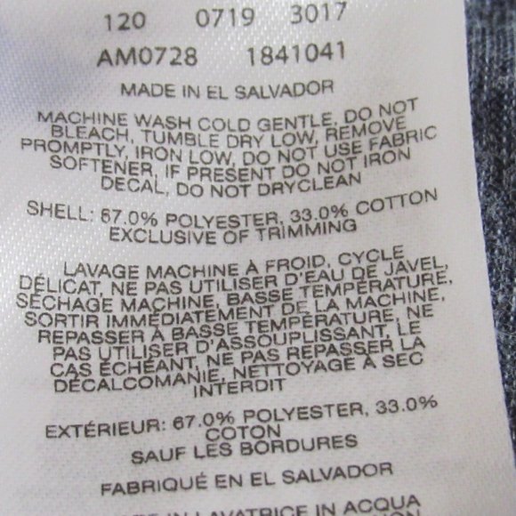 Columbia Gray Silver SS Performance Polo Size Large Cotton/Polyester Blend EUC - Picture 8 of 8